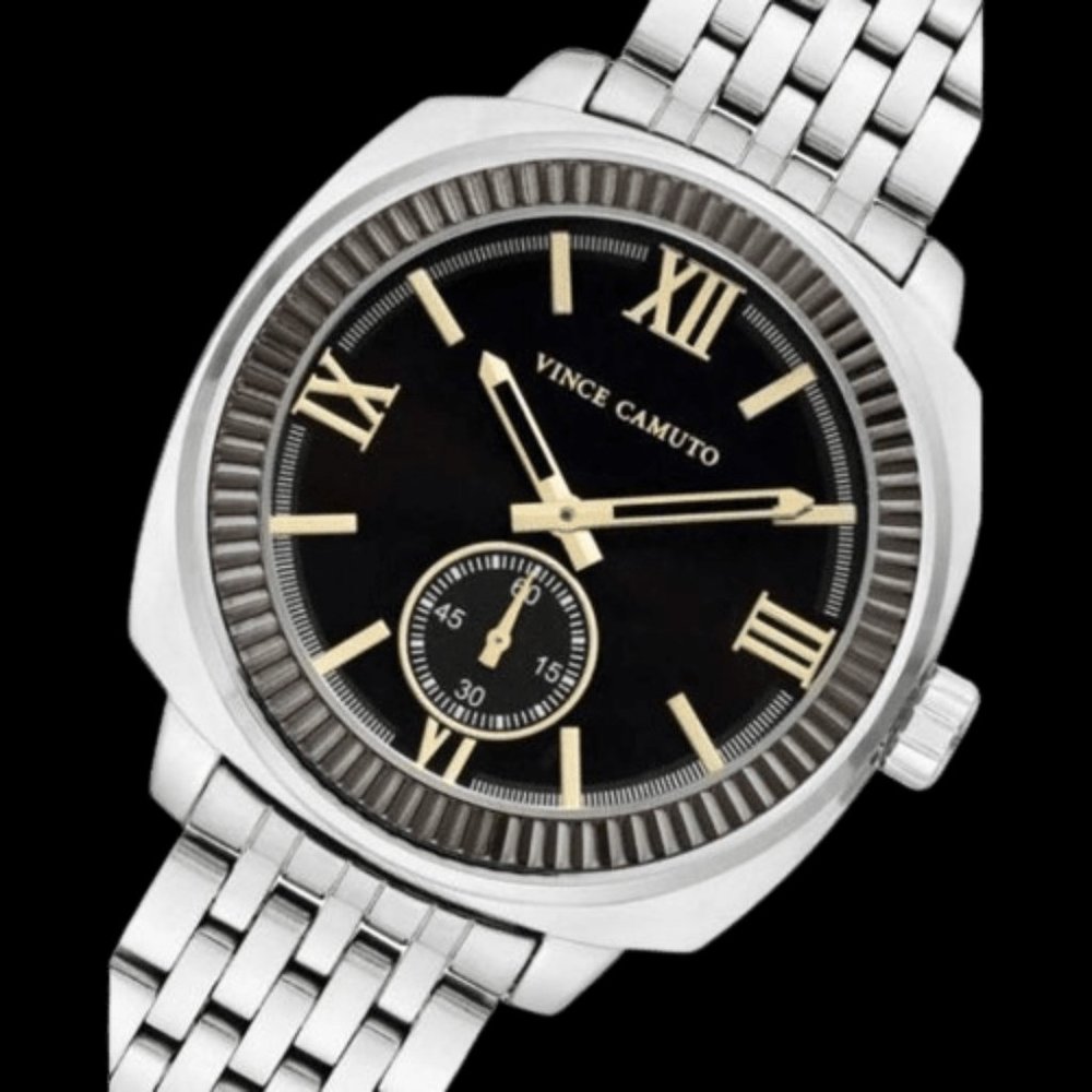 "Vince Camuto" Elegant" Black Dial Men's Watch ⬇️NWT